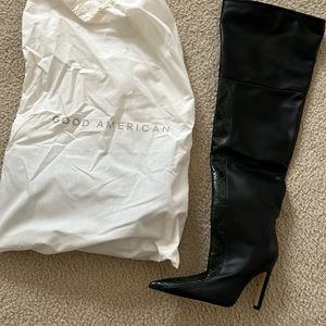 Good American knee high boots. NWT ! Size 7.5 paid $195 and they are beautiful